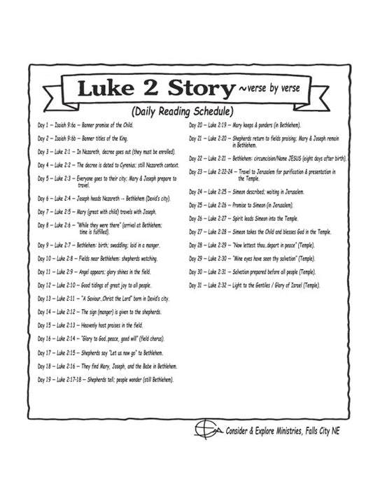 Children's Christmas Reading Plan (PDF)